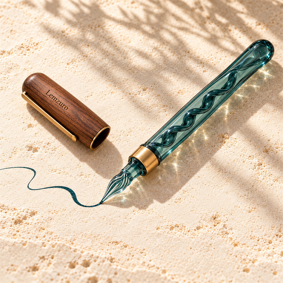 Lemzuro Glass Dip Pen main textile view