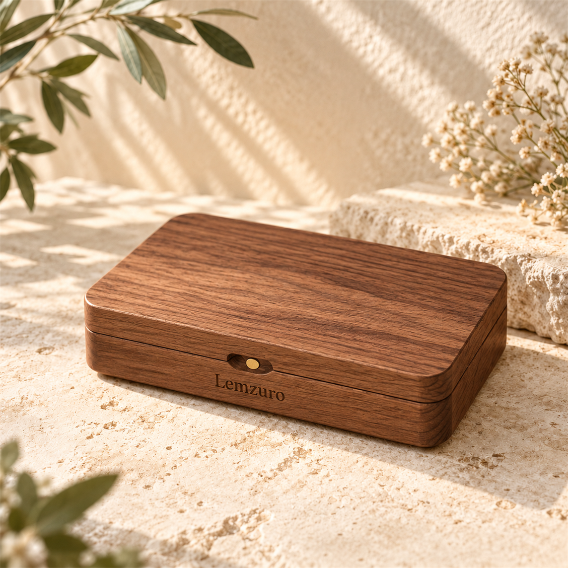 Lemzuro Walnut Artist Box main textile view